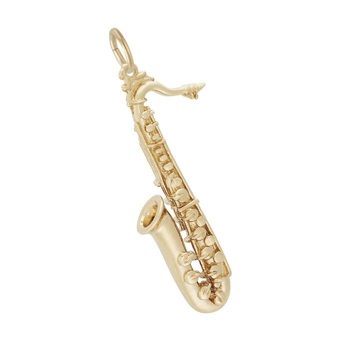 Tenor Saxophone Charm by Rembrandt 10K or 14K Gold or Sterling Silver